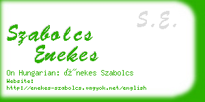 szabolcs enekes business card